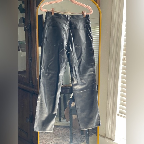 NWT The Kooples Coated Faux Leather Straight Leg - Picture 9 of 11